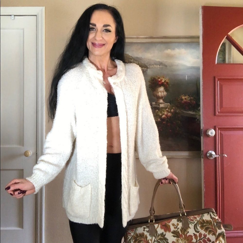Fantastic large open long cardigan sweater